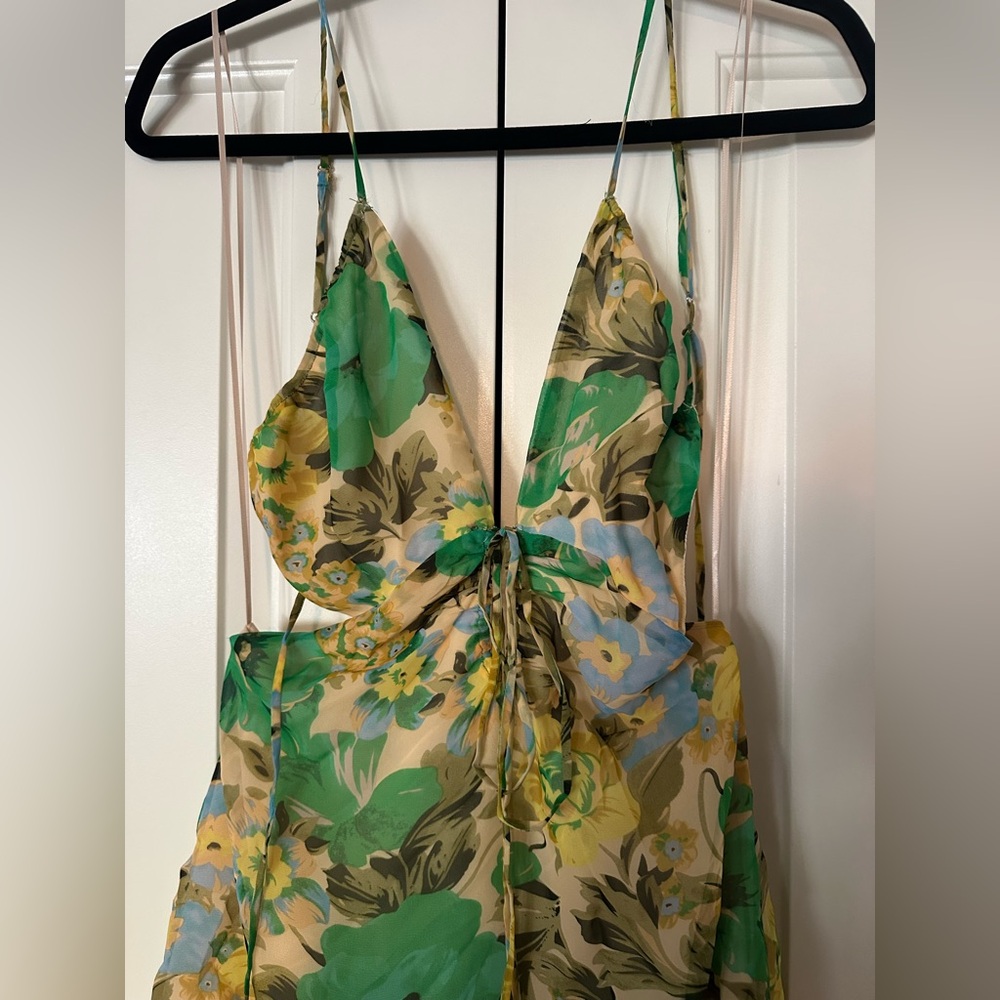 ASTR The Label Women's Green Multi Aneira Dress Size S - Picture 6 of 12
